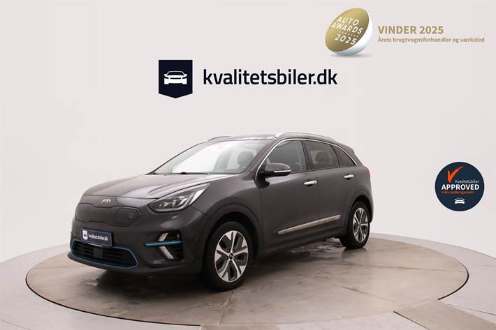 Grå Kia e-Niro fra 2021 set udefra