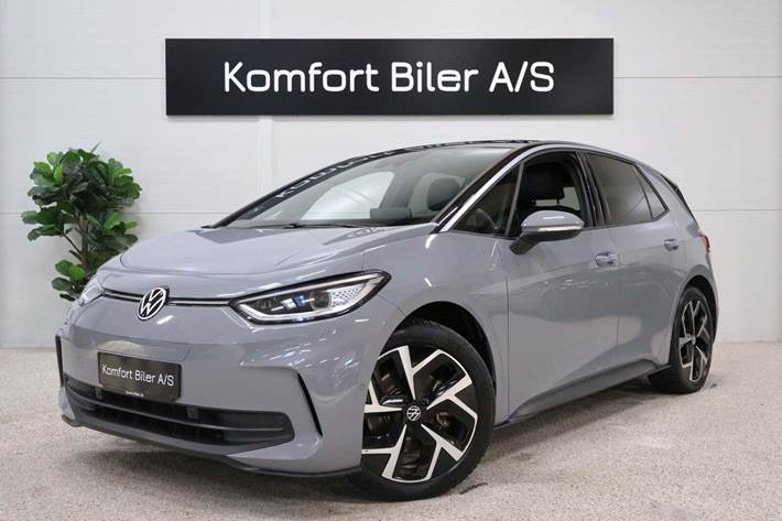 Grå VW ID.3 fra 2024 set udefra