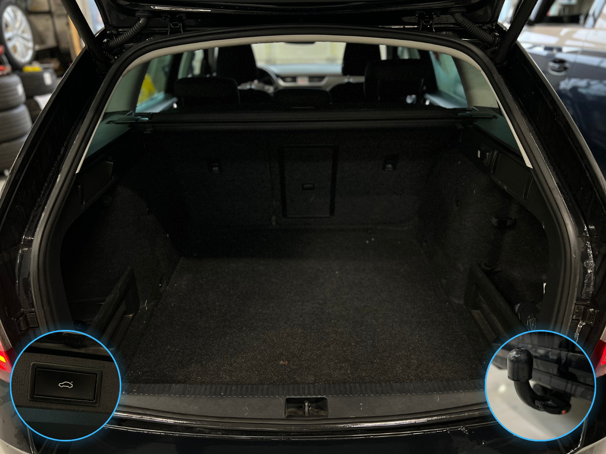 Sort Skoda Octavia fra 2018