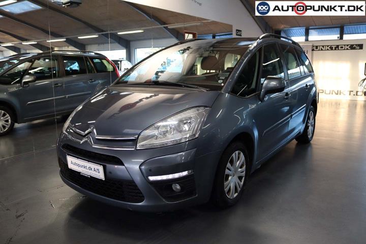 Blå Citroën Grand C4 Picasso fra 2010 set udefra