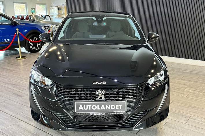 Sort Peugeot e-208 fra 2021