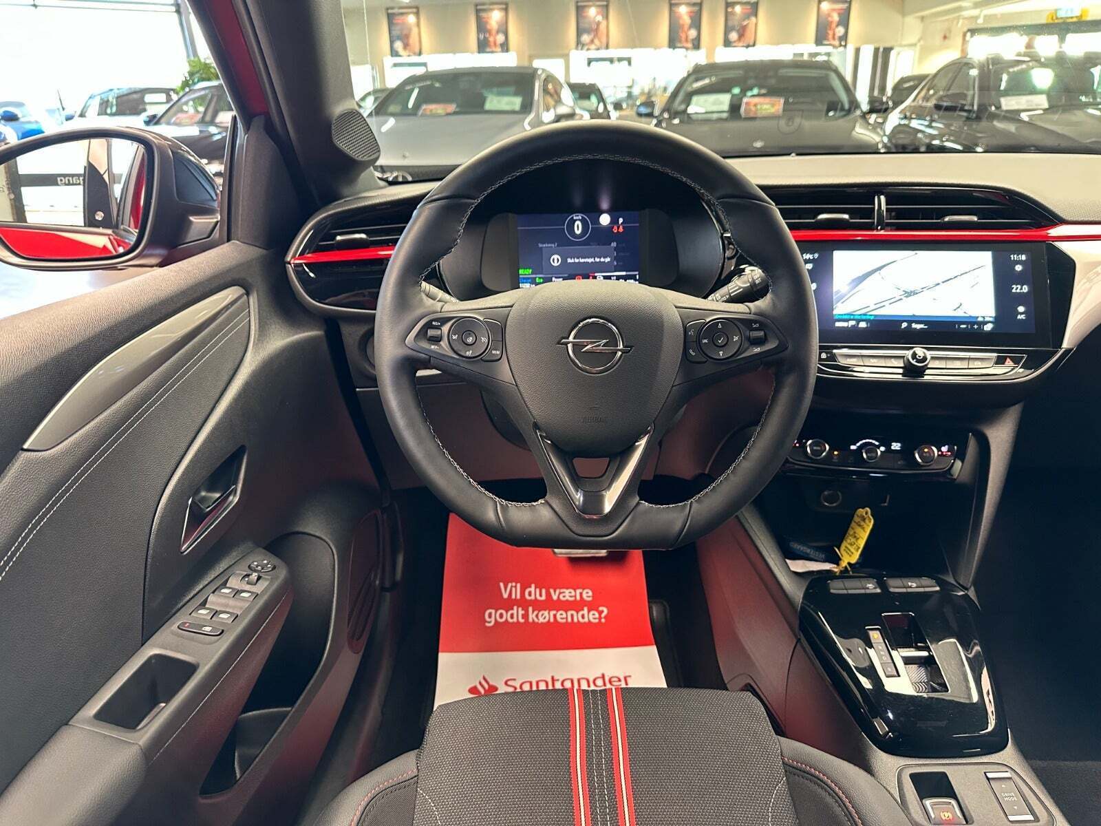 Rød Opel Corsa-e fra 2023