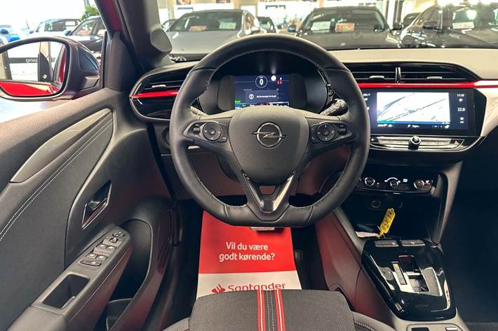 Rød Opel Corsa-e fra 2023