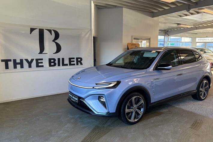 Blå MG Marvel R fra 2023 set udefra