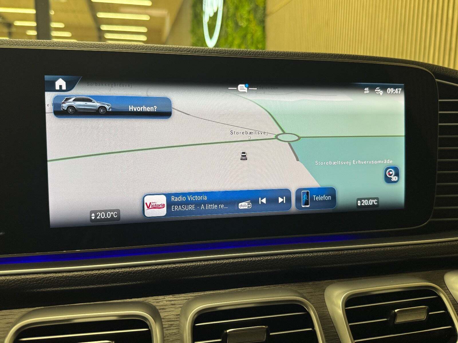 Sort Mercedes GLE350 de fra 2024
