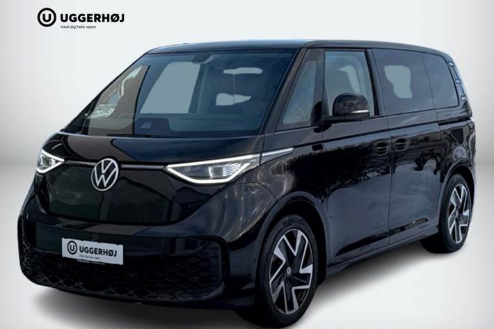 Sort VW ID.Buzz fra 2024 set udefra