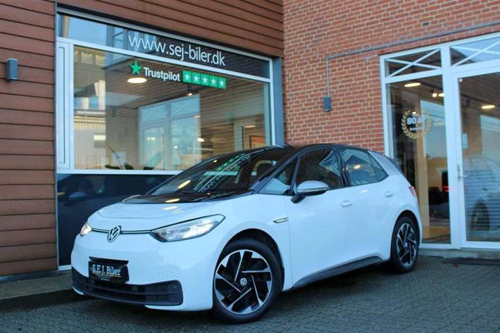 Hvid VW ID.3 fra 2021