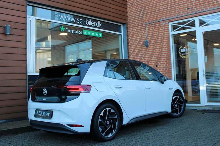 Hvid VW ID.3 fra 2021