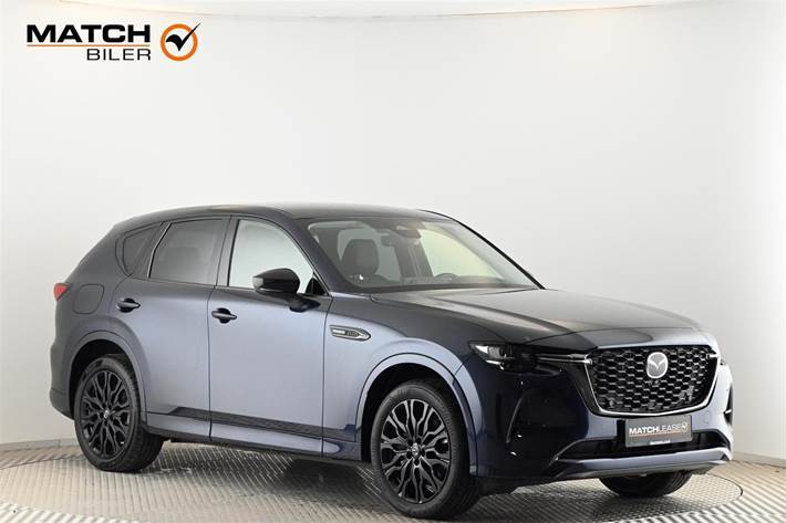 Blå Mazda CX-60 fra 2024 set udefra