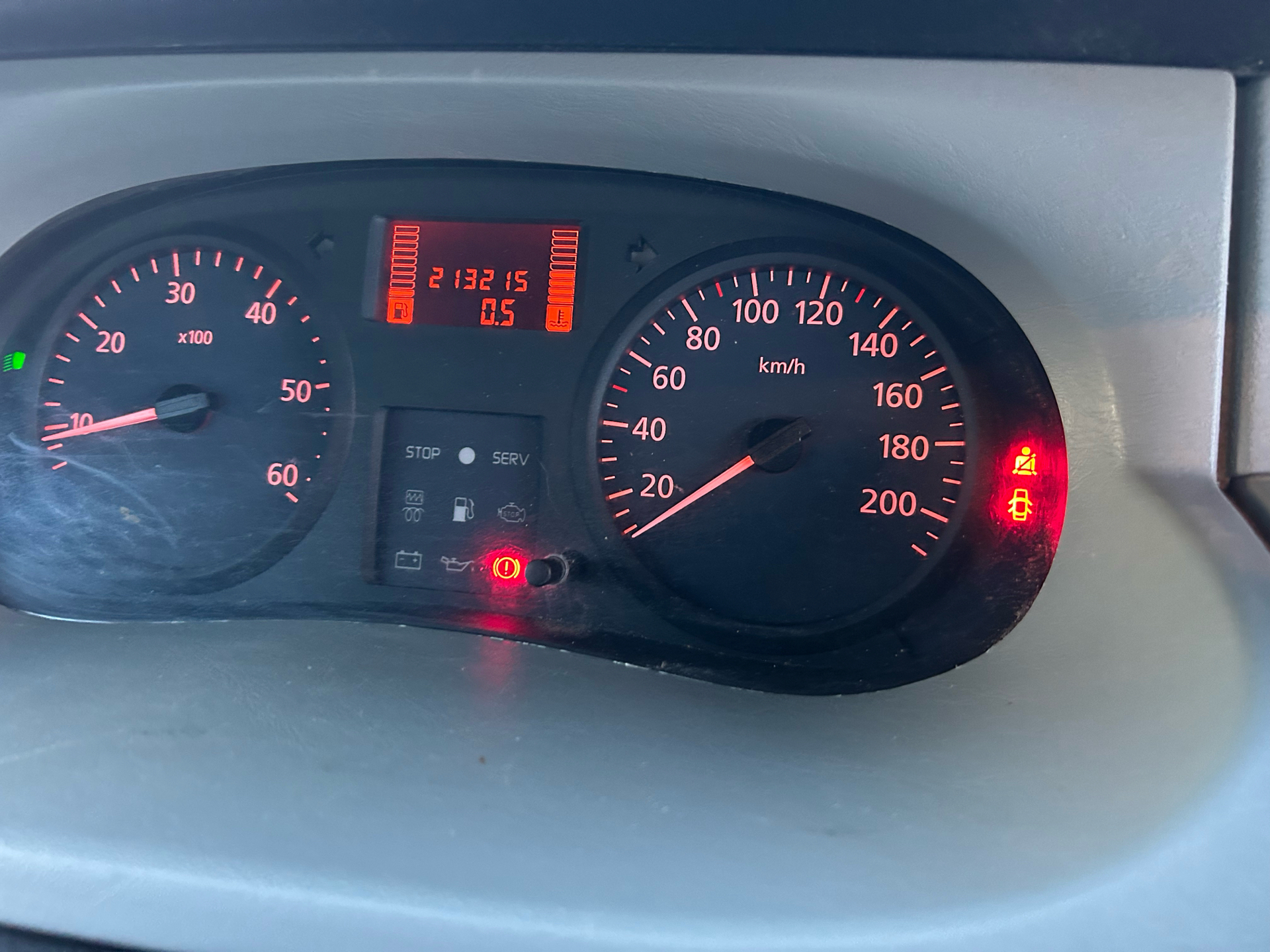 Sølv Renault Trafic fra 2005