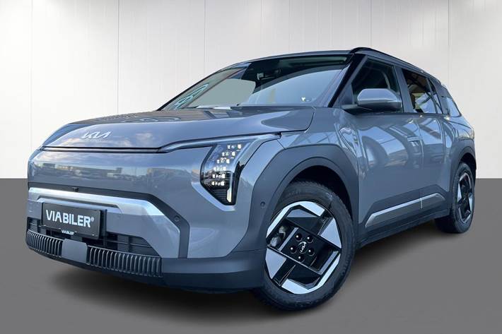 Grå Kia EV3 fra 2025 set udefra