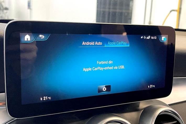 Hvid Mercedes GLC220 d fra 2019