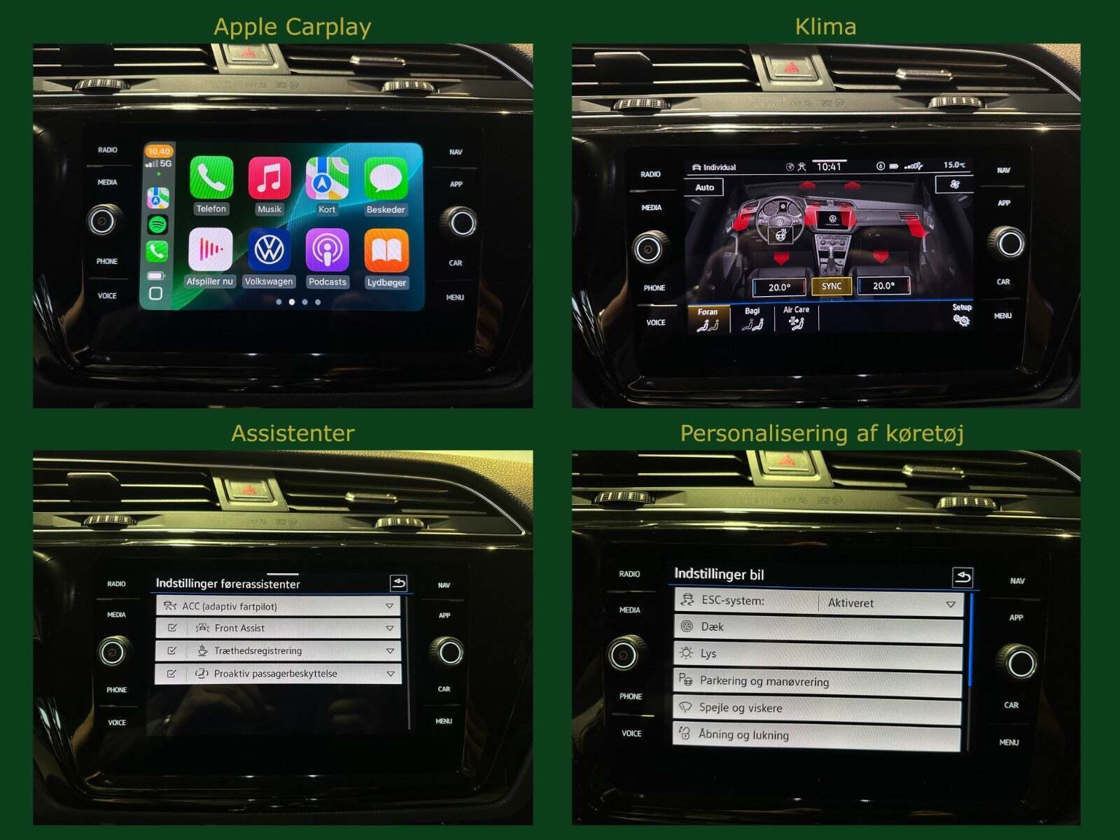 Blå VW Touran fra 2022