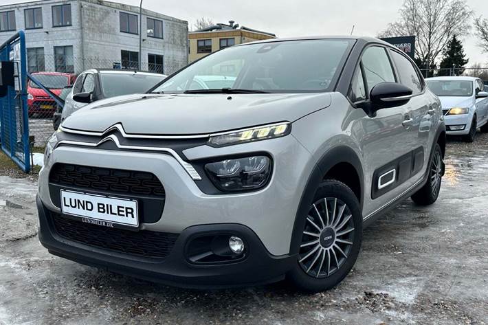 Beige Citroën C3 fra 2021 set udefra