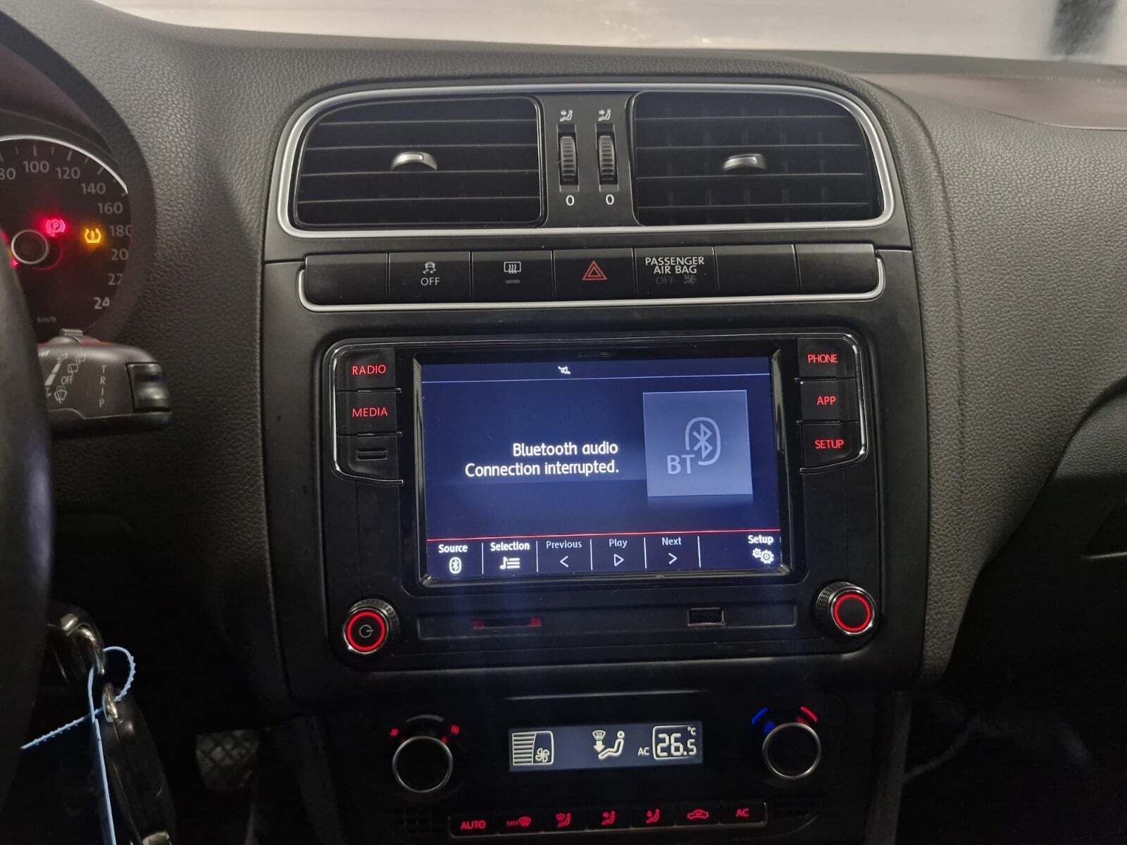 Sort VW Polo fra 2014