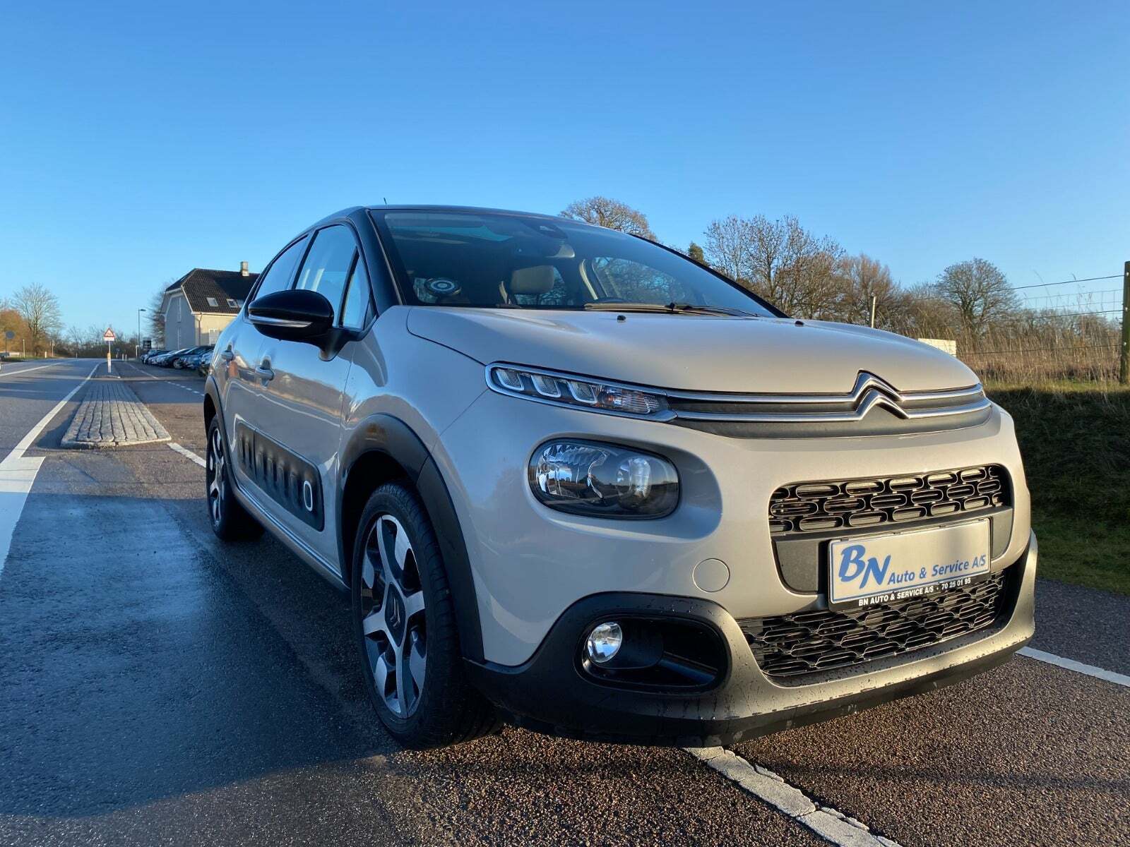 Beige Citroën C3 fra 2020 set udefra