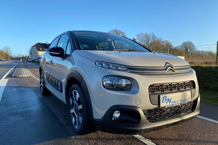 Beige Citroën C3 fra 2020 set udefra