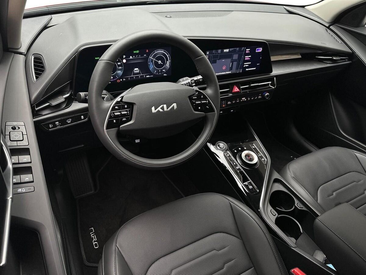 Rød Kia Niro EV fra 2025