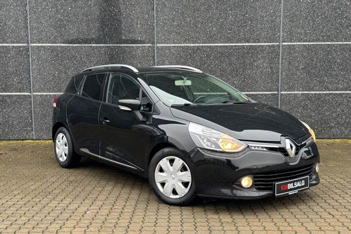 Sort Renault Clio IV fra 2013 set udefra