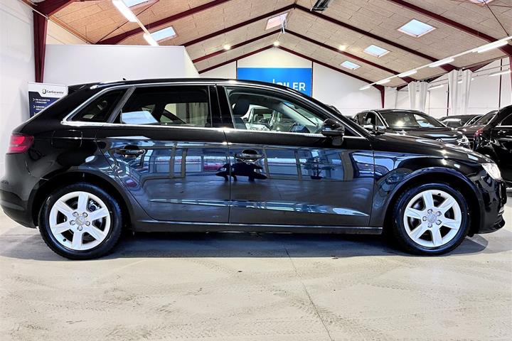 Sort Audi A3 fra 2014