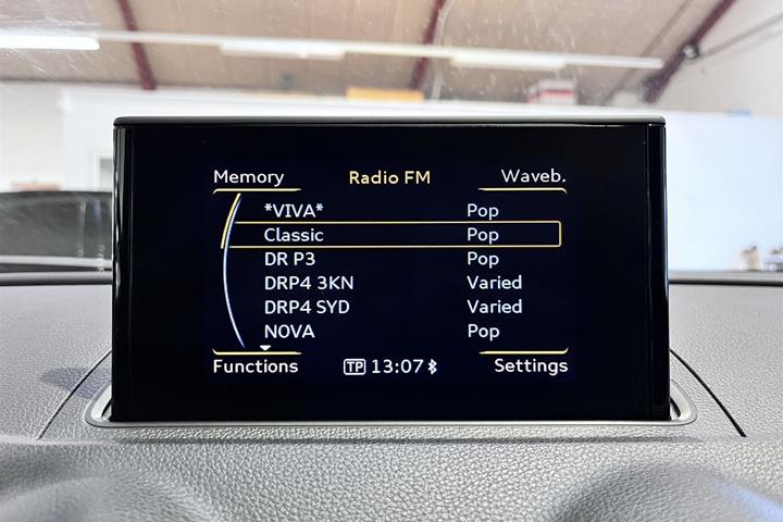 Sort Audi A3 fra 2014