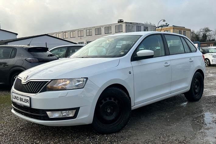 Hvid Skoda Rapid fra 2015
