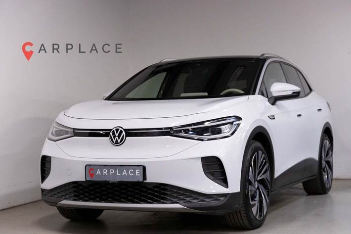 Hvid VW ID.4 fra 2022 set udefra