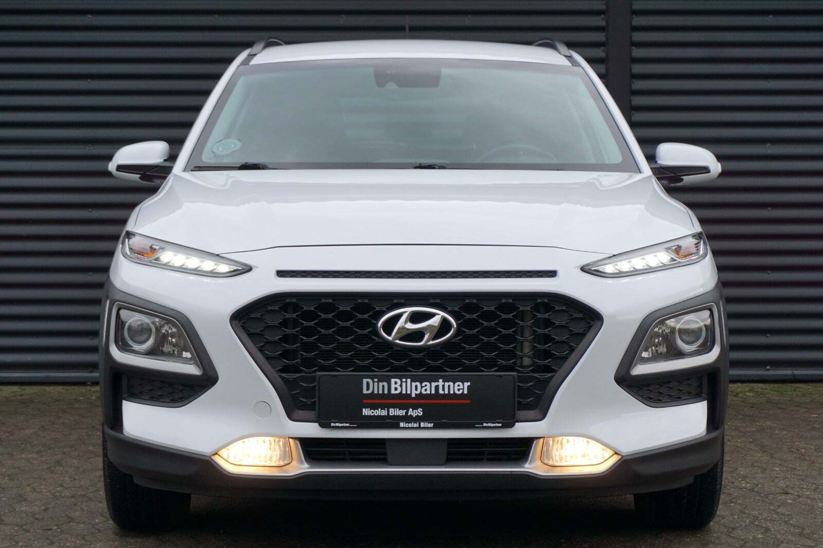 Hvid Hyundai Kona fra 2020