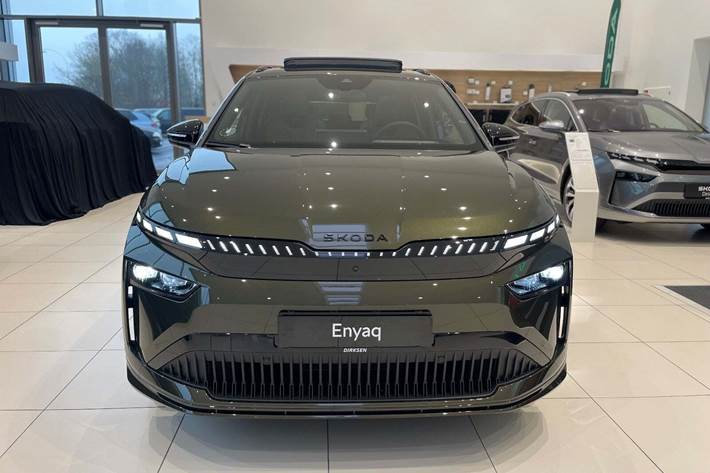 Grøn Skoda Enyaq fra 2026