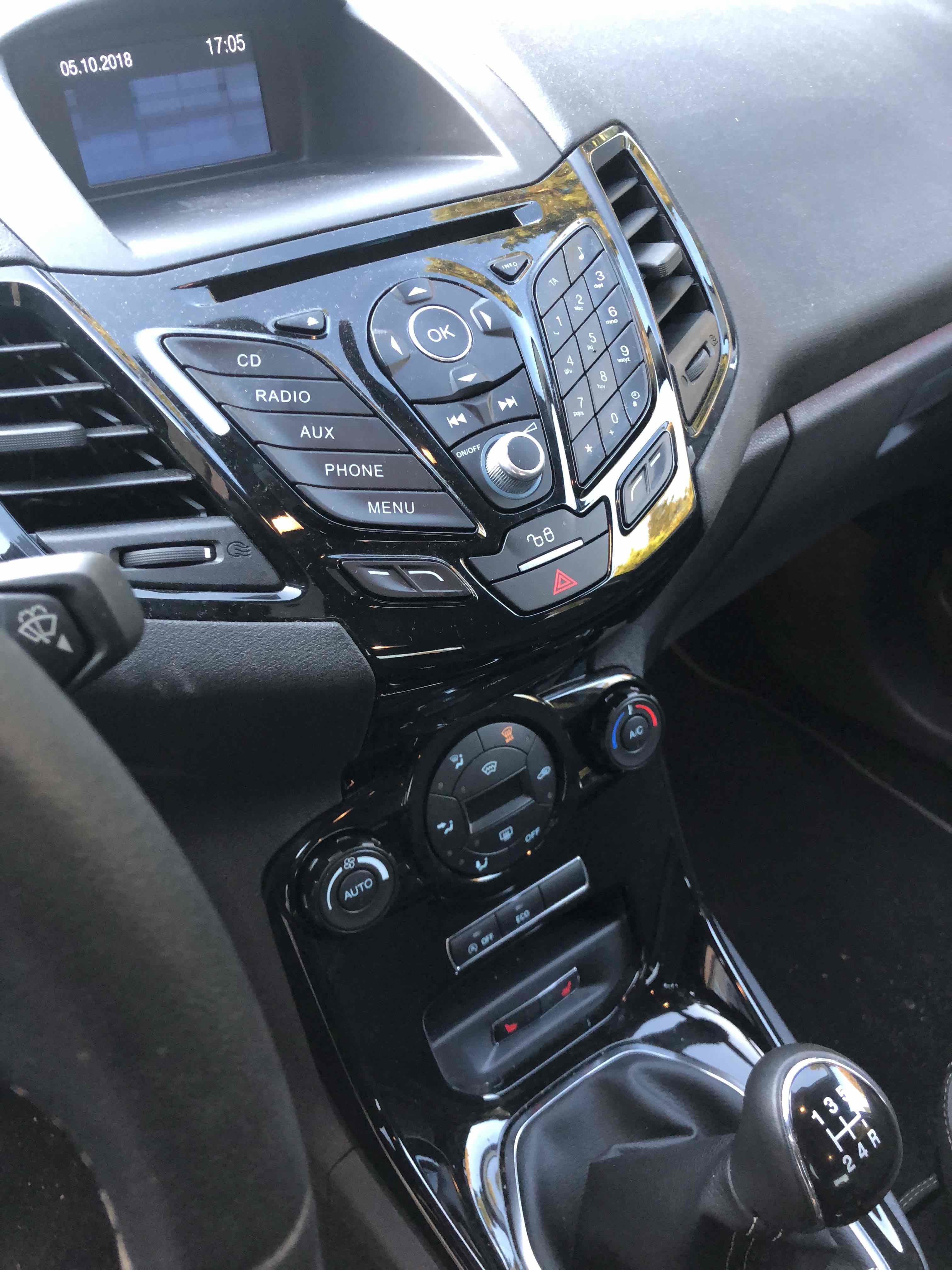 Sort Ford Fiesta fra 2016