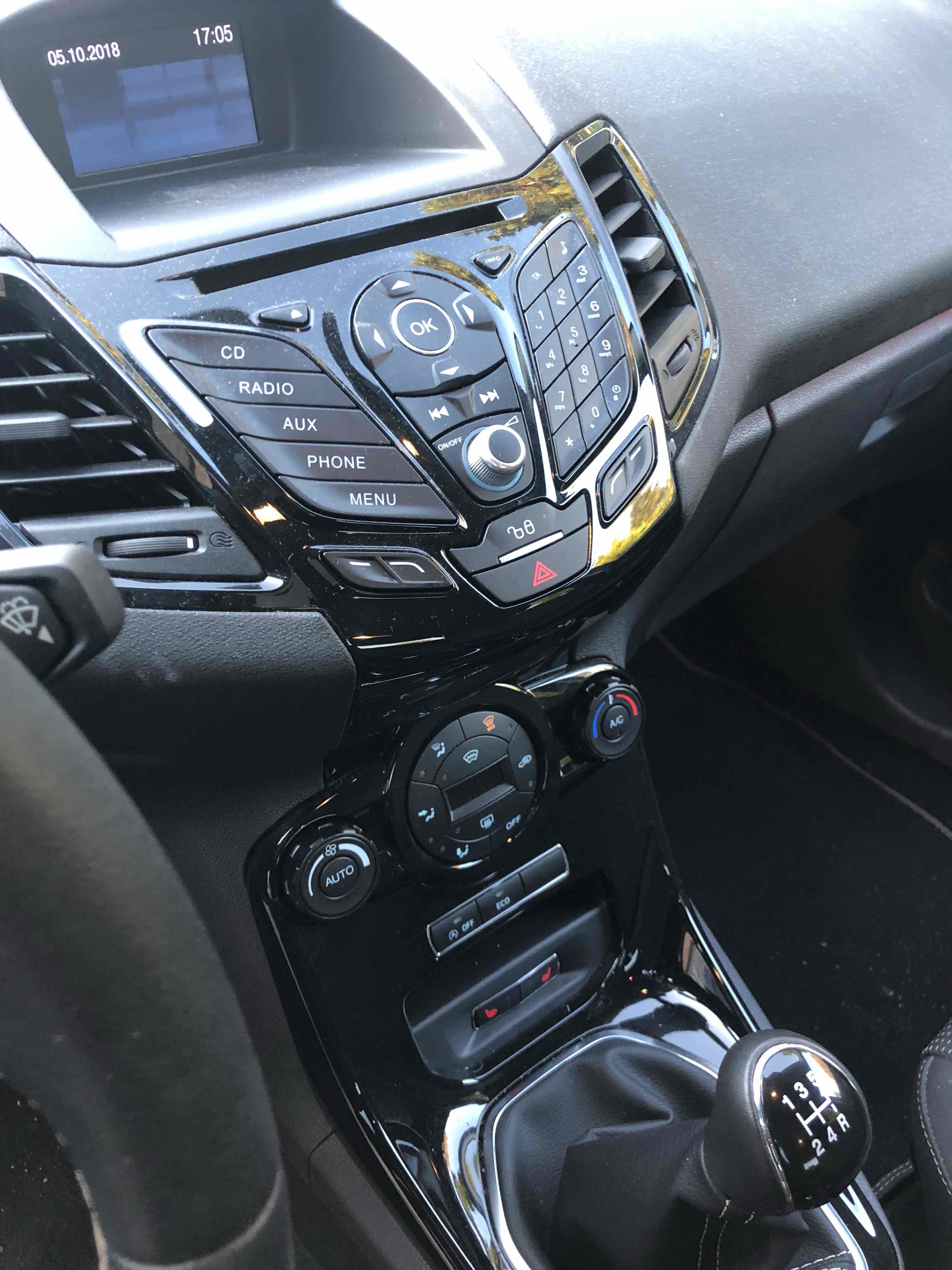 Sort Ford Fiesta fra 2016