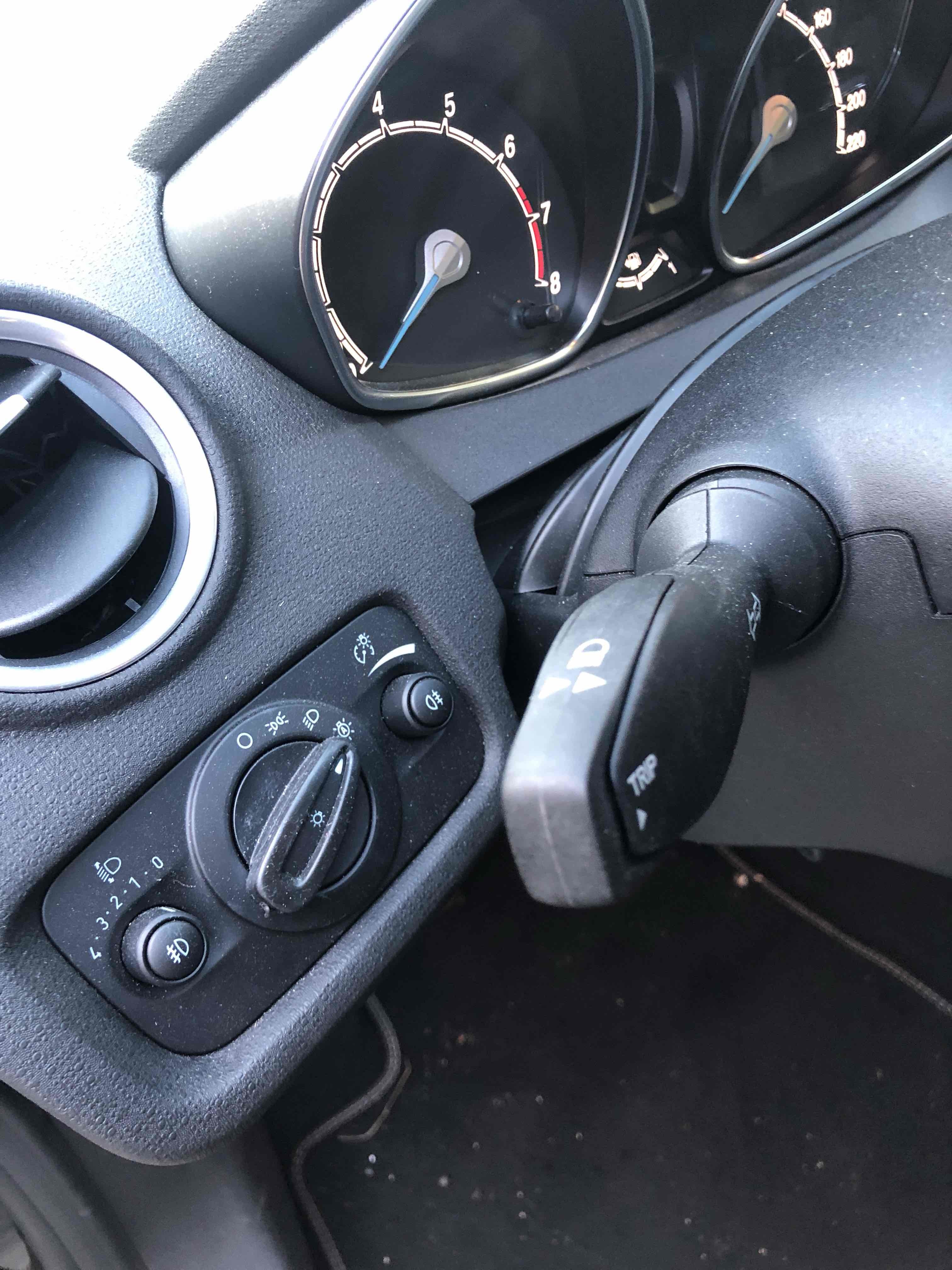 Sort Ford Fiesta fra 2016