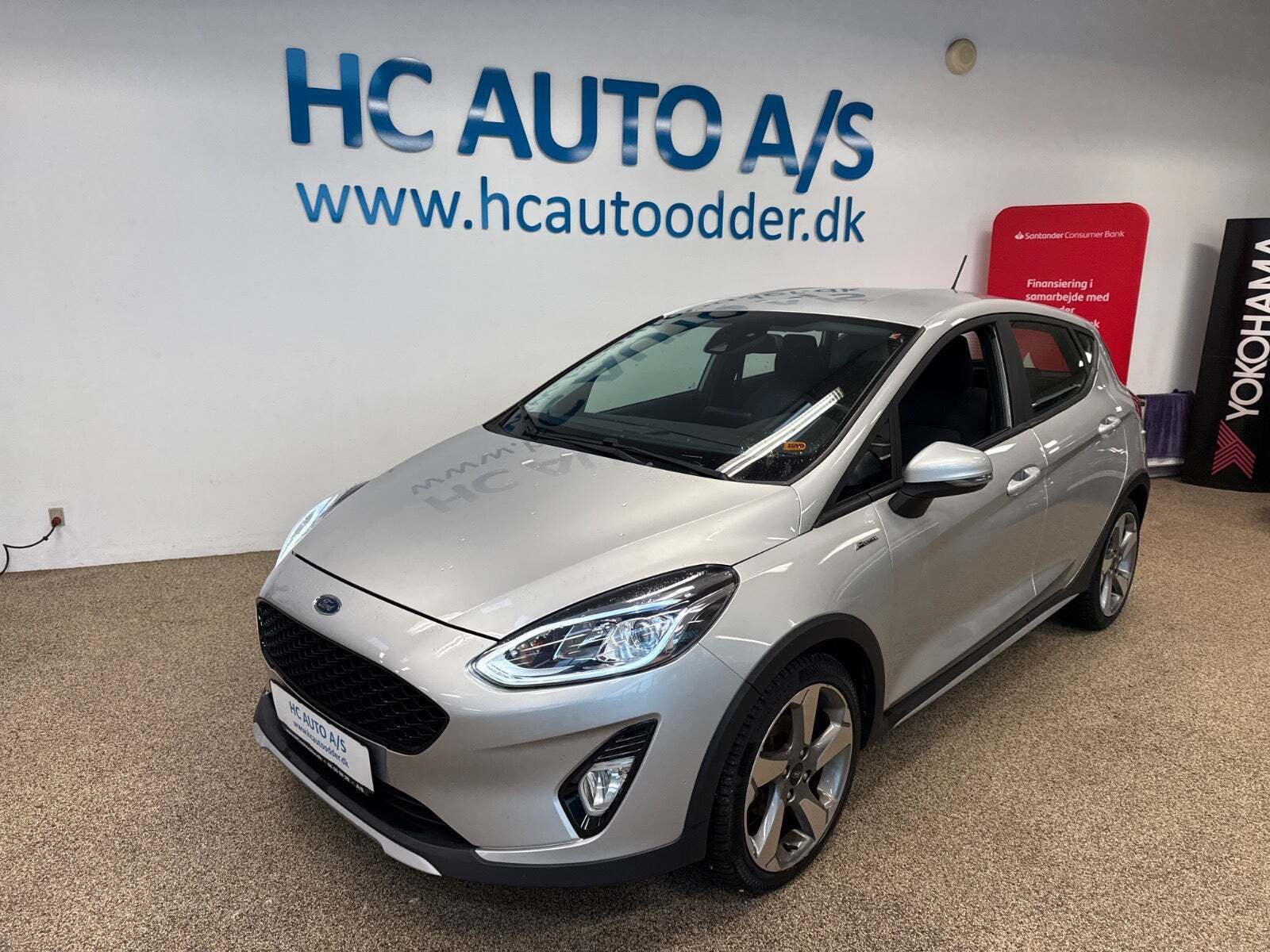 Sølv Ford Fiesta fra 2018
