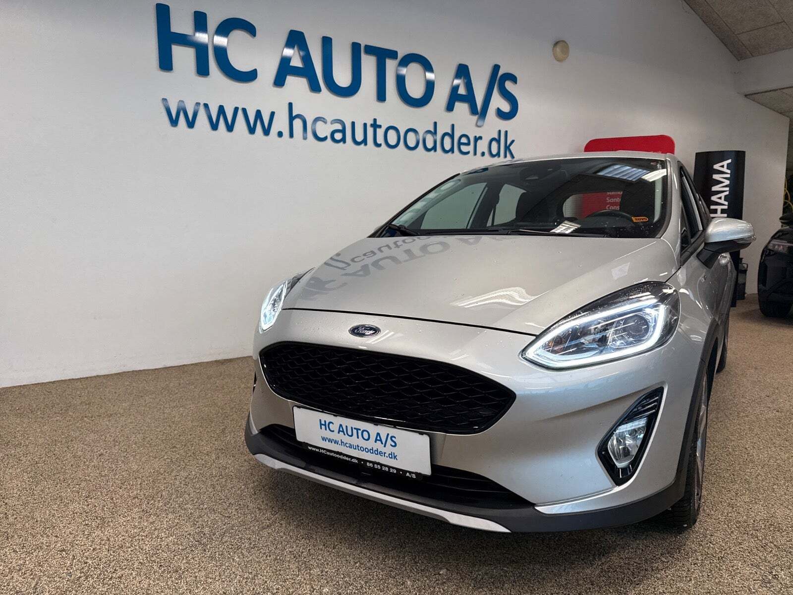Sølv Ford Fiesta fra 2018