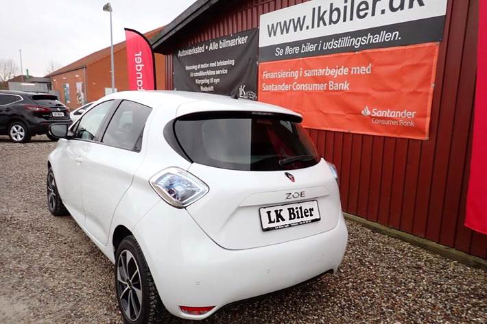 Hvid Renault Zoe fra 2017