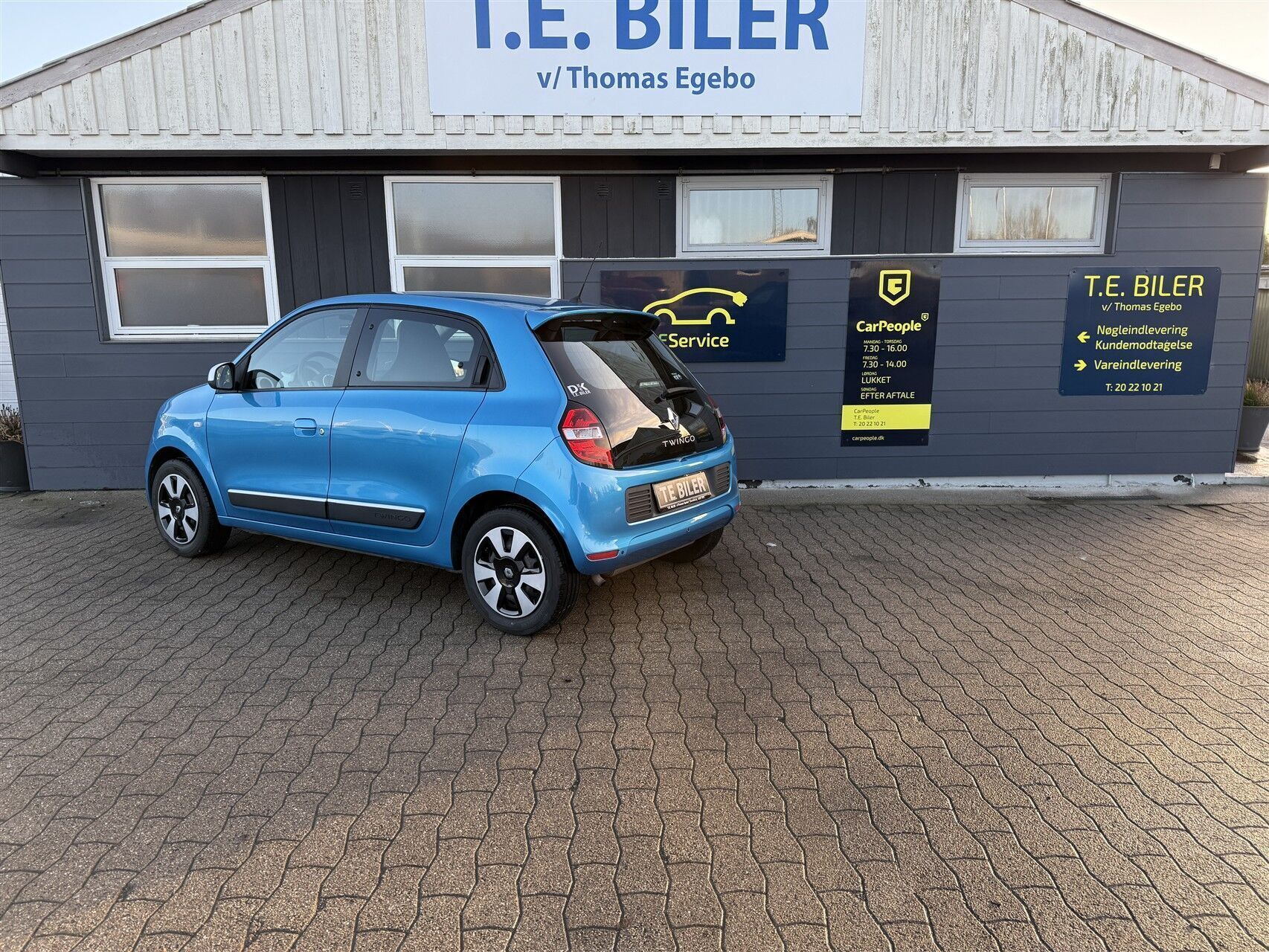 Blå Renault Twingo fra 2015