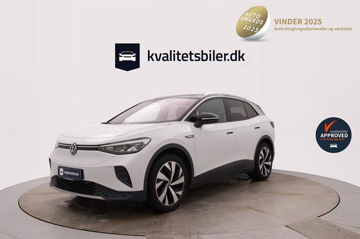 Hvid VW ID.4 fra 2021 set udefra