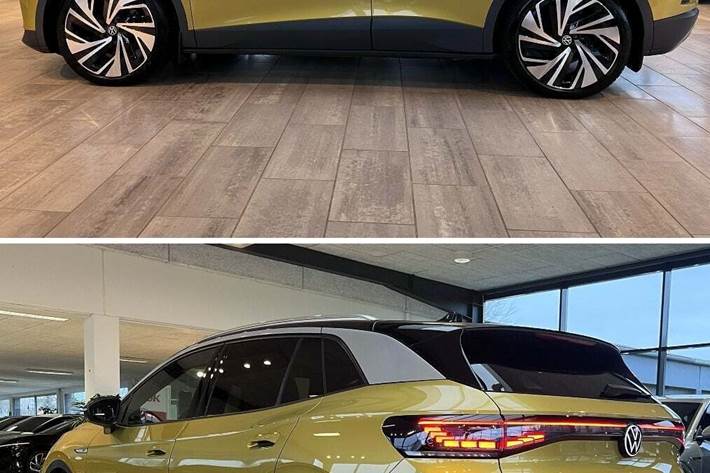 Gul VW ID.4 fra 2021