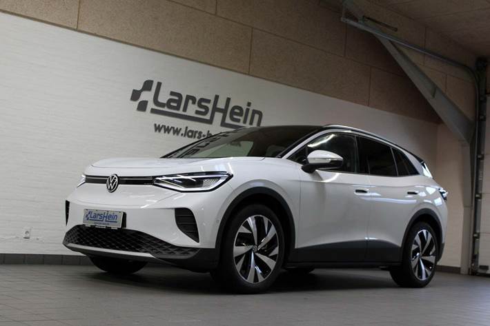 Hvid VW ID.4 fra 2025 set udefra