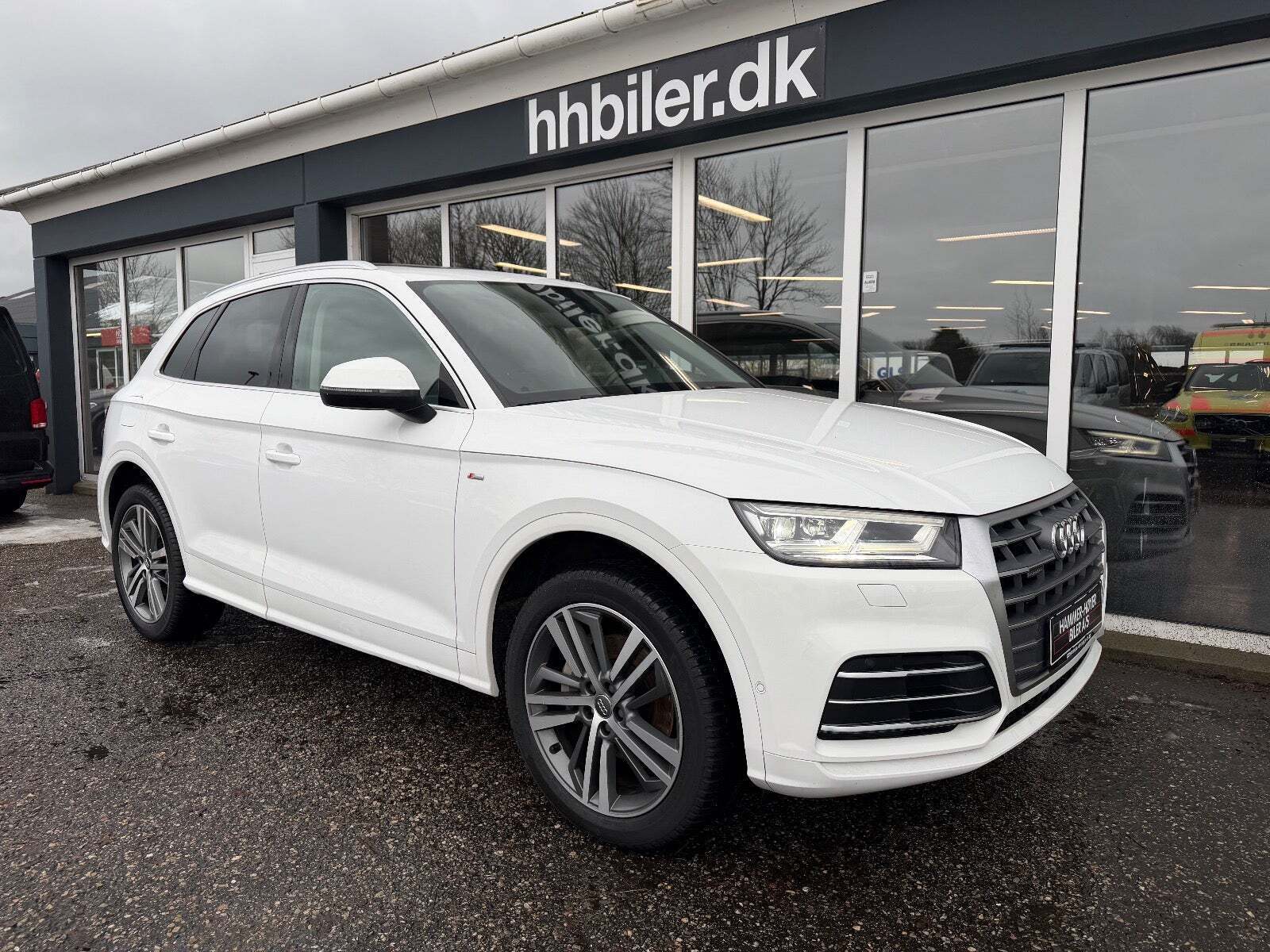 Hvid Audi Q5 fra 2017