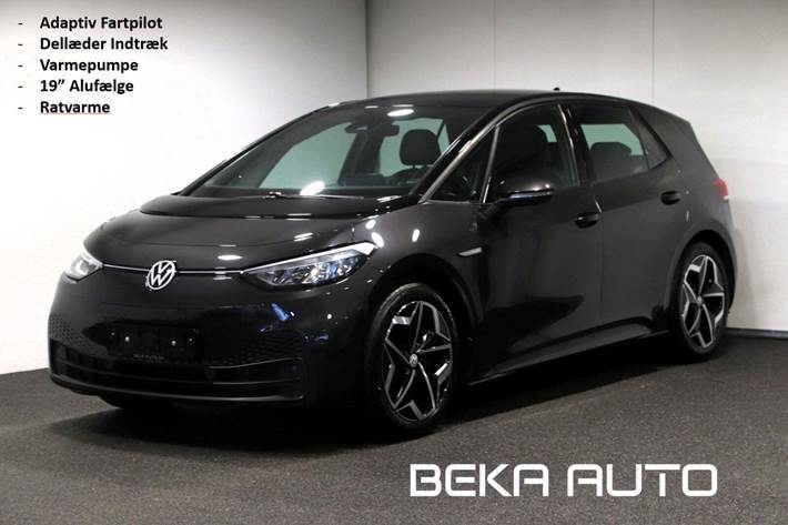 Grå VW ID.3 fra 2022 set udefra