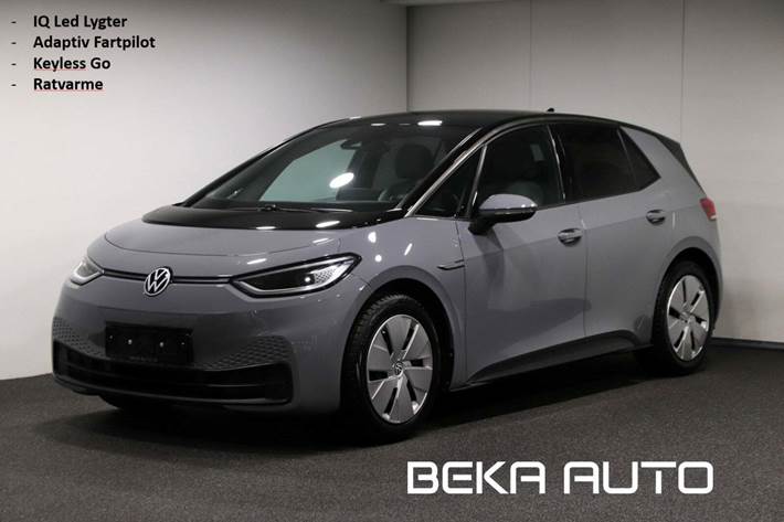 Grå VW ID.3 fra 2021