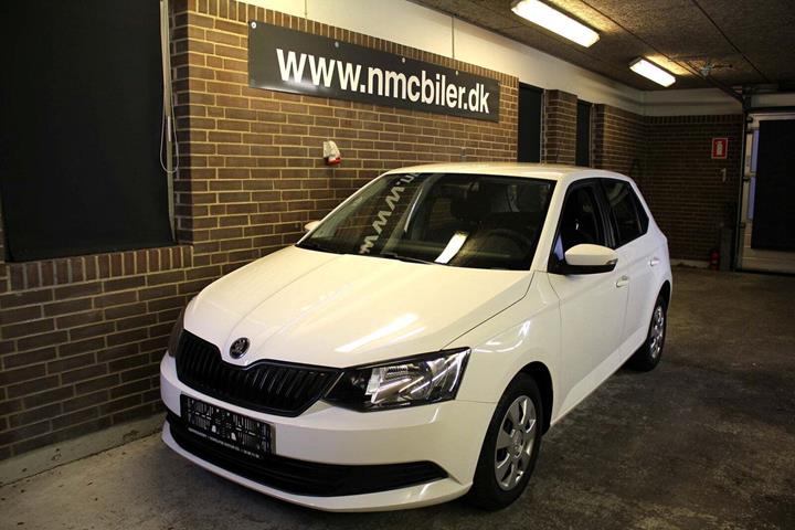 Hvid Skoda Fabia fra 2015