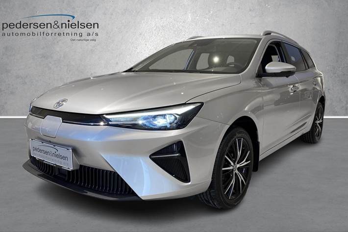 Grå MG MG5 Electric fra 2022 set udefra