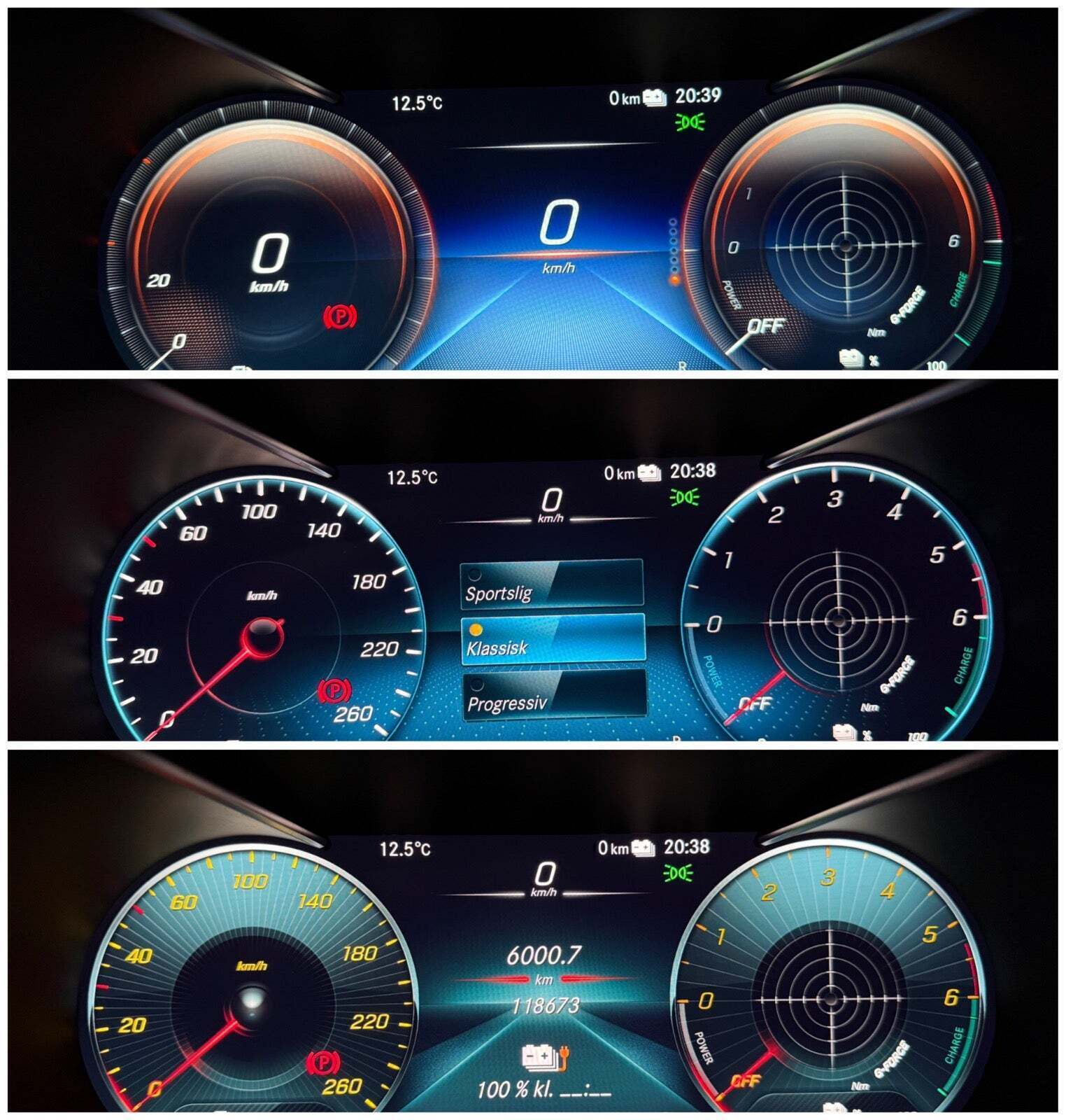 Grå Mercedes GLC300 de fra 2020