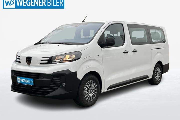 Hvid Peugeot e-Traveller fra 2024