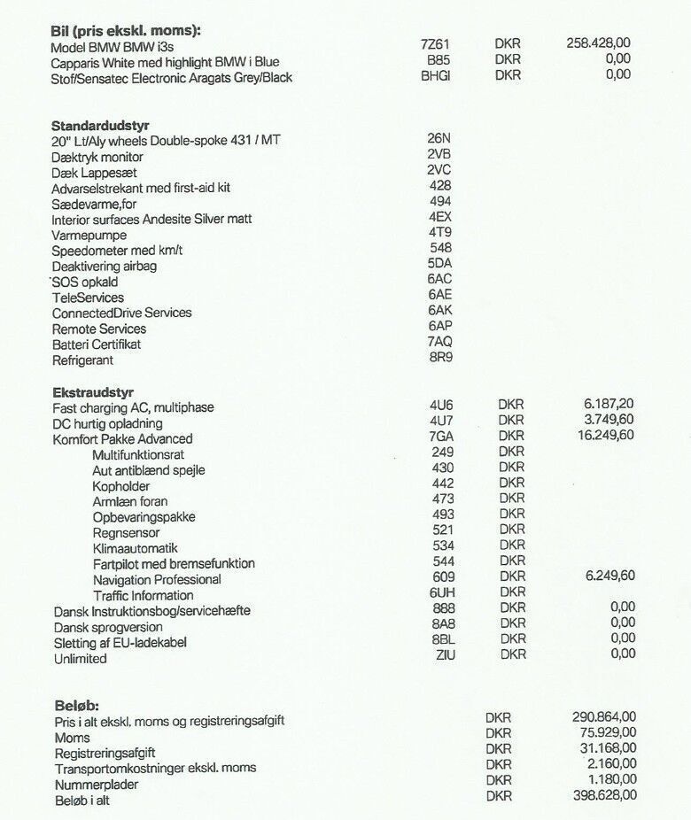 Hvid BMW i3s fra 2018