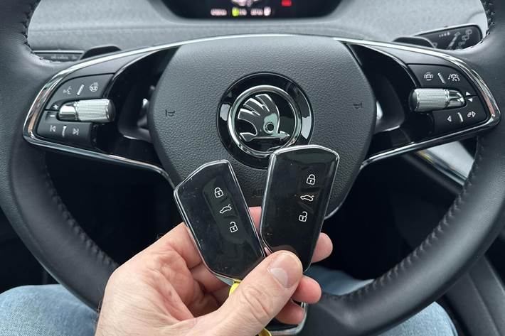 Sort Skoda Enyaq iV fra 2021