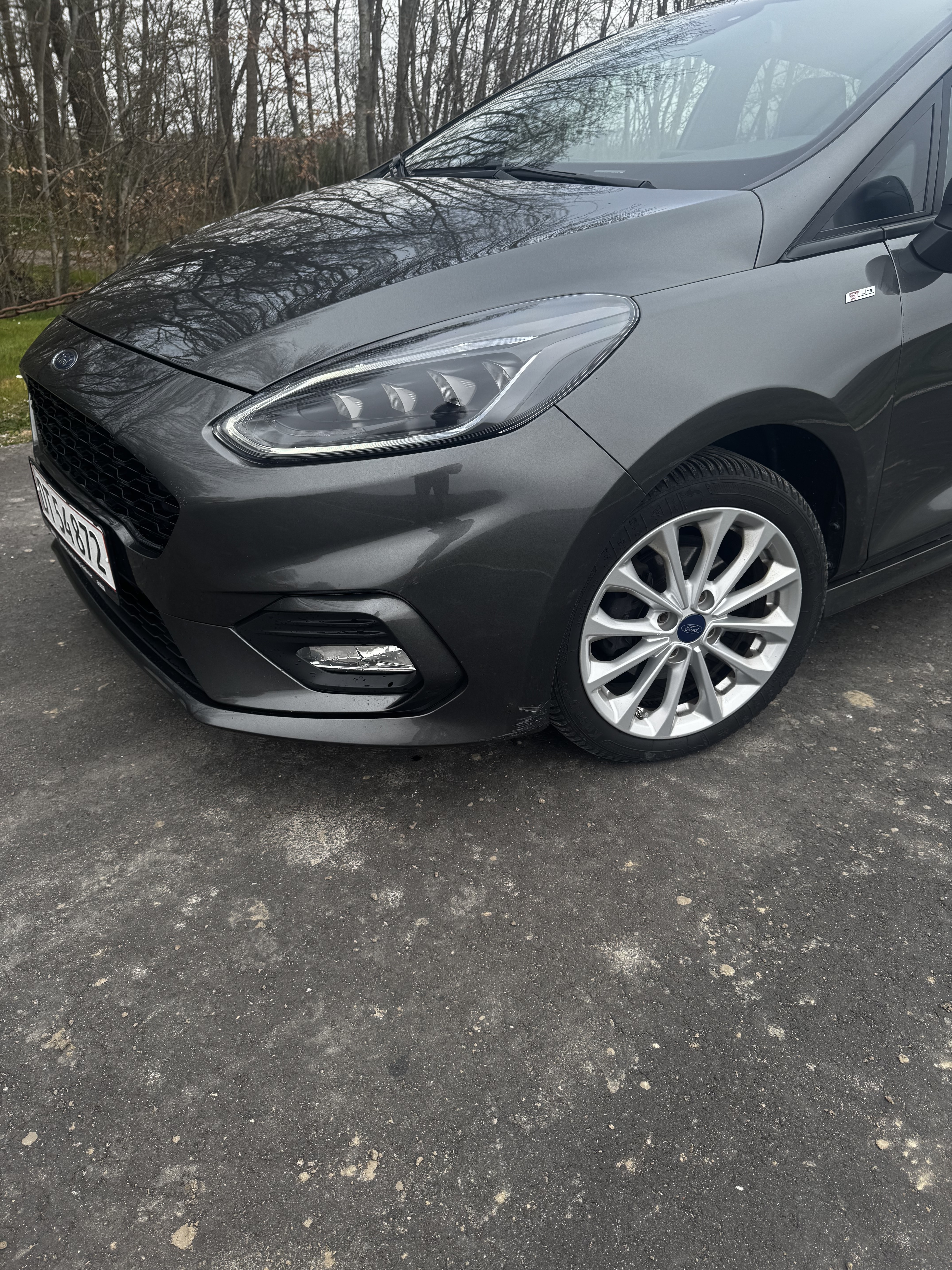 Grå Ford Fiesta fra 2020