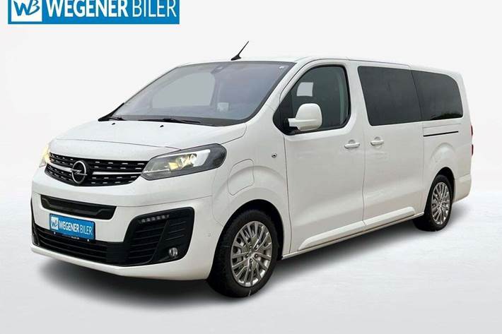 Hvid Opel Zafira-e Life fra 2021